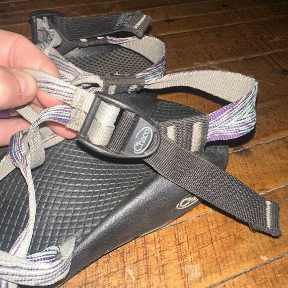 Chaco purple double strap orthotic arch support gorpcore 8 sandals - Picture 6 of 6